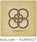 five interlocked circles vintage background 41844317
