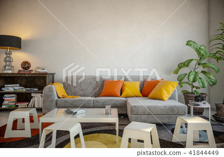 Blank wall interior 41844449