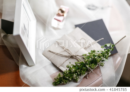 Wedding morning. Bridal details. close up view womans accessories. Wedding morning. Bridal details. close up view womans accessories. 41845785