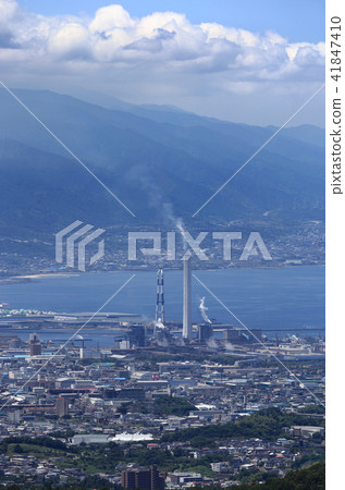 Look down the central city of Shikoku from the east side 41847410