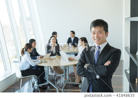 Businessman office meeting image Businessman office meeting image 41848635