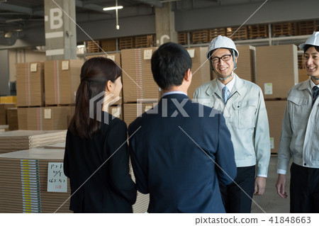 倉庫企業工作者商人圖像 41848663