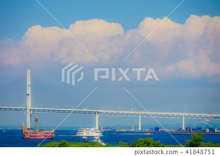 橫濱灣大橋和夏日的天空 橫濱灣大橋和夏日的天空 41848751