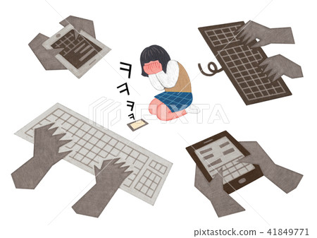 Vector -  all acts of violence illustration. different domestic violence situations on white background. 006 41849771