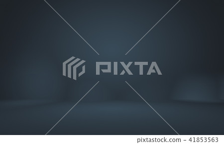 Abstract Smooth Dark blue with Black vignette Studio well use as background,business report,digital 41853563