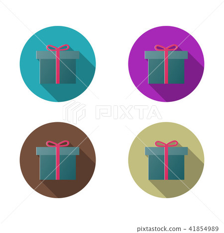 Gift icon, present box vector.Holiday pictogram. 41854989