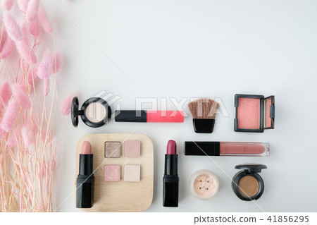 makeup cosmetic product. beauty fashion flat lay. 41856295