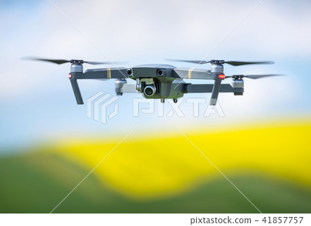 Drone on the landscape background Drone on the landscape background 41857757