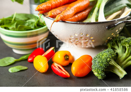 Assortment of fresh vegetables 41858586