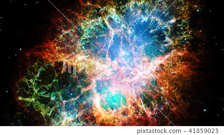 Image of the nebula in deep space. 41859023