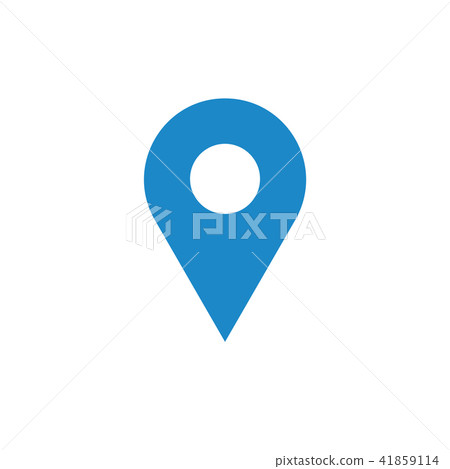 Blue position pin icon Blue position pin icon 41859114