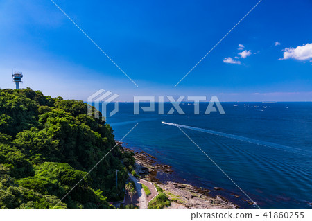 (Kanagawa Prefecture) Tokyo Bay Yokohama side watching from Kannonzaki 41860255