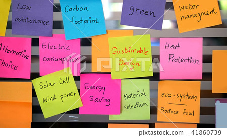 sustainable, green design concept post it sustainable, green design concept post it 41860739