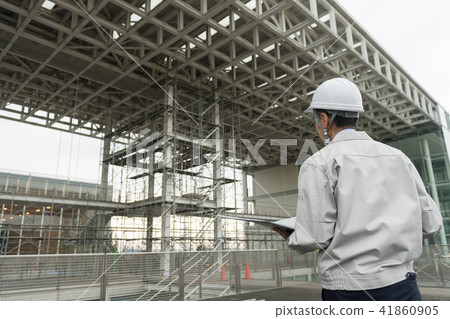 Businessman Construction site Outdoor construction business image Businessman Construction site Outdoor construction business image 41860905