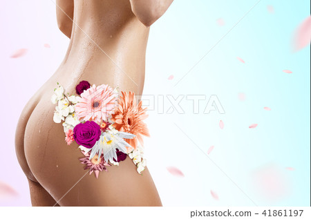 Beautiful woman with wet body. Beautiful woman with wet body. 41861197