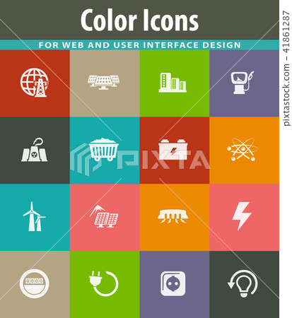 BIO Fuel industry icons set 41861287