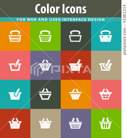 Shopping Bascket icons set Shopping Bascket icons set 41861314
