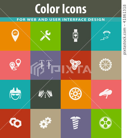 Bicycle icon set 41861318