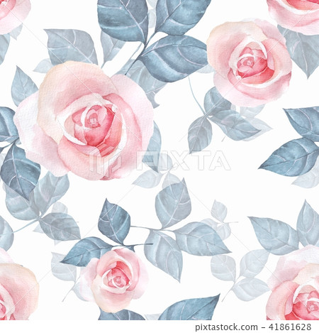 Delicate roses. Floral seamless pattern 4 41861628