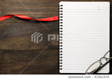 Wood grain background and ring notebook 41862450