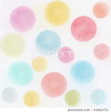 Rainbow color pastel color round pattern - Stock Illustration [41862753 ...