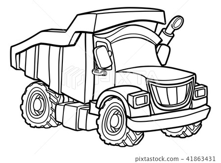 图库插图: dump truck