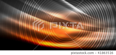 Neon glowing lines, magic energy space light concept, abstract background wallpaper design Neon glowing lines, magic energy space light concept, abstract background wallpaper design 41863516