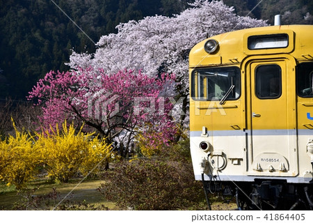 Anno花站Park Hiroshima前JR Kabuto線Anno站春天風景 41864405