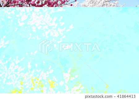 Yasuno Hananoeki Park in full bloom with cherry blossoms Hiroshima Former JR Kabe Line Yasuno Station Spring scenery 41864413