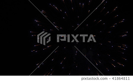 Amazing fireworks explosion showing in the night sky like a comets Amazing fireworks explosion showing in the night sky like a comets 41864811