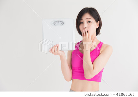 Exercise · female · white back Exercise · female · white back 41865165