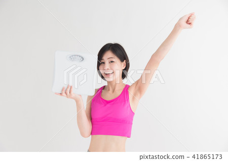 Exercise · female · white back Exercise · female · white back 41865173