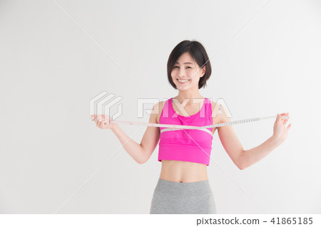 Exercise · female · white back Exercise · female · white back 41865185