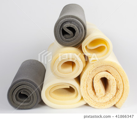 foam, samples of gray and yellow color,composition 41866347