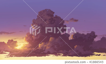 Sunset and Ice Cloud Sunset and Ice Cloud 41866543