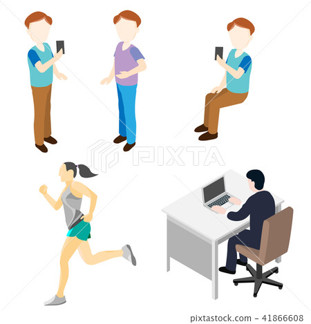 People in Various Activity - Vector Illustration 41866608