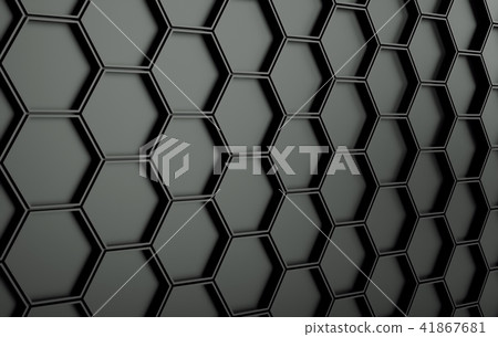 Abstact black futuristic wall. 3d render Abstact black futuristic wall. 3d render 41867681