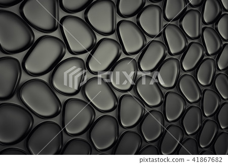 Abstact black futuristic wall. 3d render Abstact black futuristic wall. 3d render 41867682