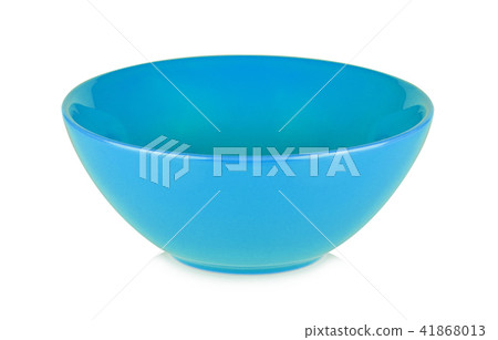 Cyan bowl isolated on white background Cyan bowl isolated on white background 41868013