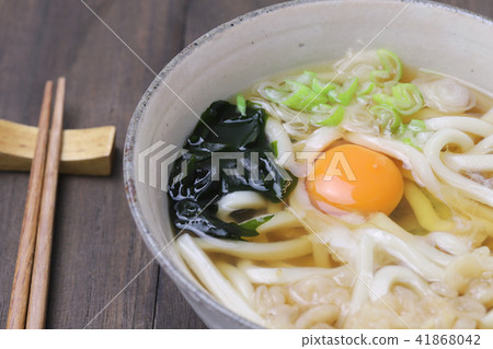 Tsukimi Udon Stock Photo