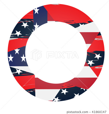 Isaolated empty american campaign button Isaolated empty american campaign button 41868147