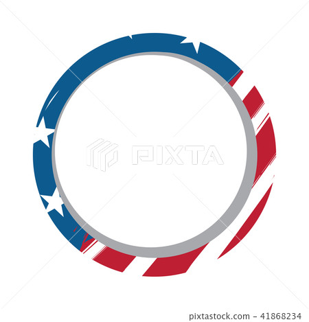 Isaolated empty american campaign button Isaolated empty american campaign button 41868234