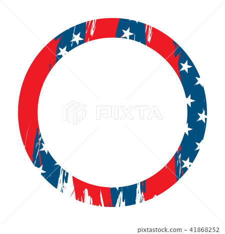 Isaolated empty american campaign button Isaolated empty american campaign button 41868252