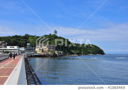 Fujisawa City, Kanagawa Prefecture Enoshima, Benten Bridge and Blue Sky 41868469