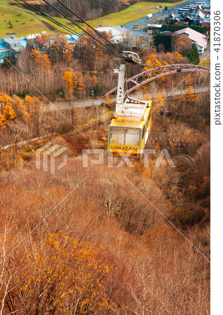 Hokkaido Usuzan mountain Gondola cable car autumn Hokkaido Usuzan mountain Gondola cable car autumn 41870306
