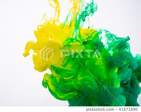 Process of acrylic ink mixing under water close up Process of acrylic ink mixing under water close up 41871890
