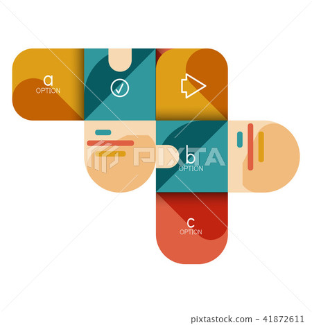 Infographics option and step by step in rounded squares, element of chart, graph, diagram with Infographics option and step by step in rounded squares, element of chart, graph, diagram with 41872611
