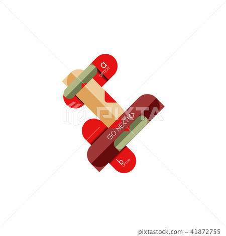 Abstract lines geometric infographic layoutAbstract lines geometric infographic layout, data 41872755