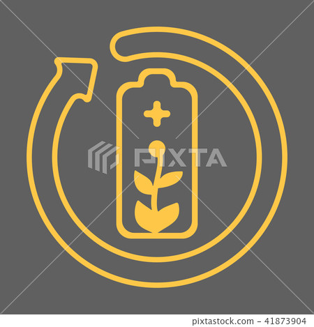 Battery recycling icon Battery recycling icon 41873904