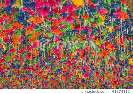 The colorful paper star lucky game in thailand 41874512
